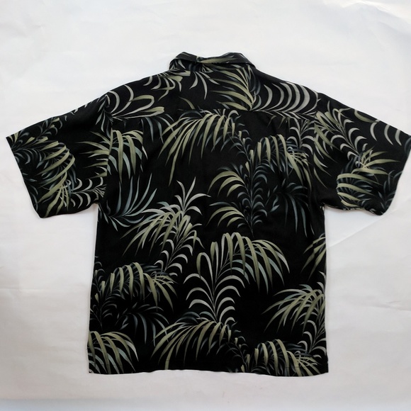 Tommy Bahama Silk Shirt Bamboo Camp Shirt Large - Picture 4 of 6